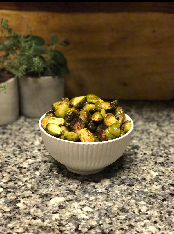 Lemon Pepper Oil Brussel Sprouts