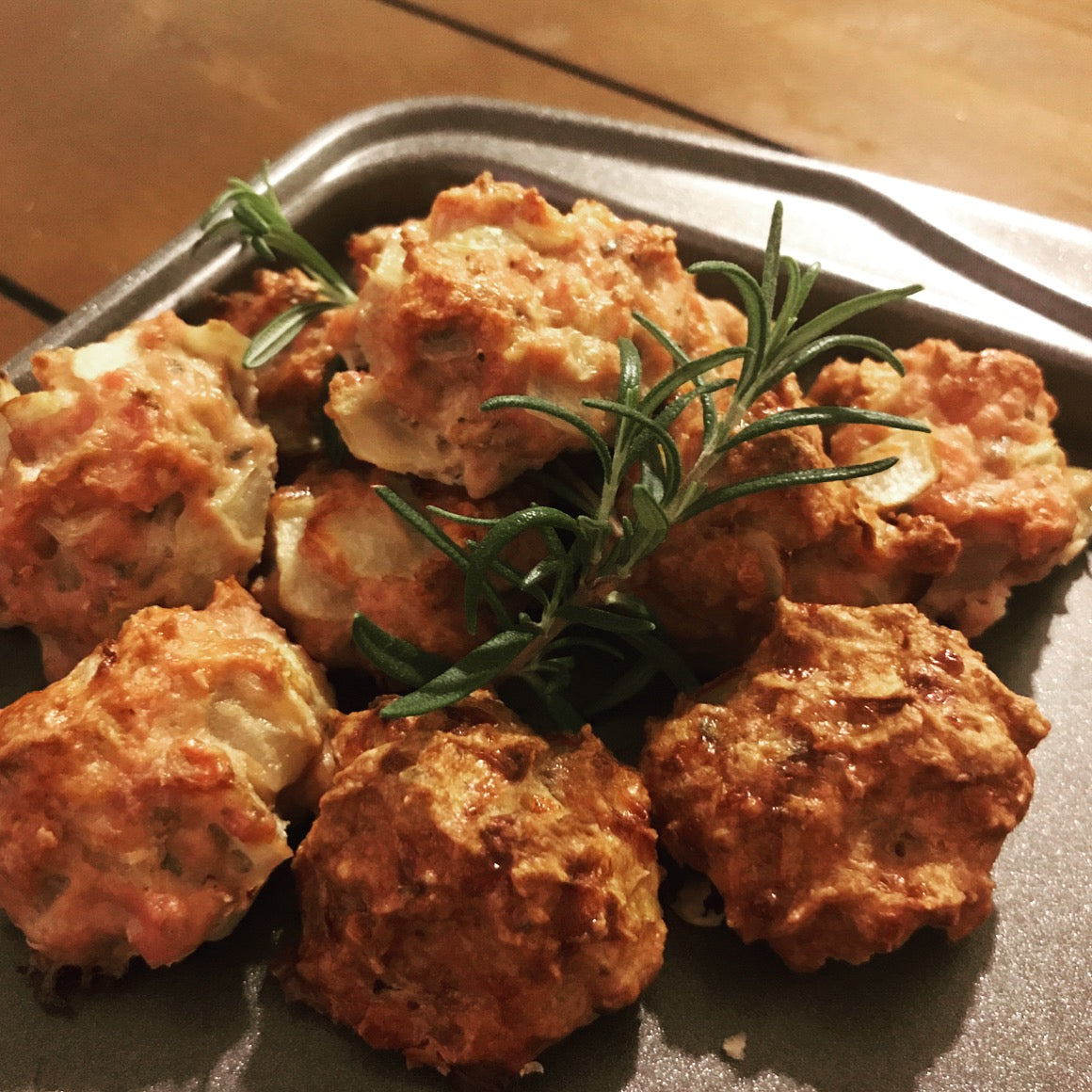 Smoked Onion Meatballs