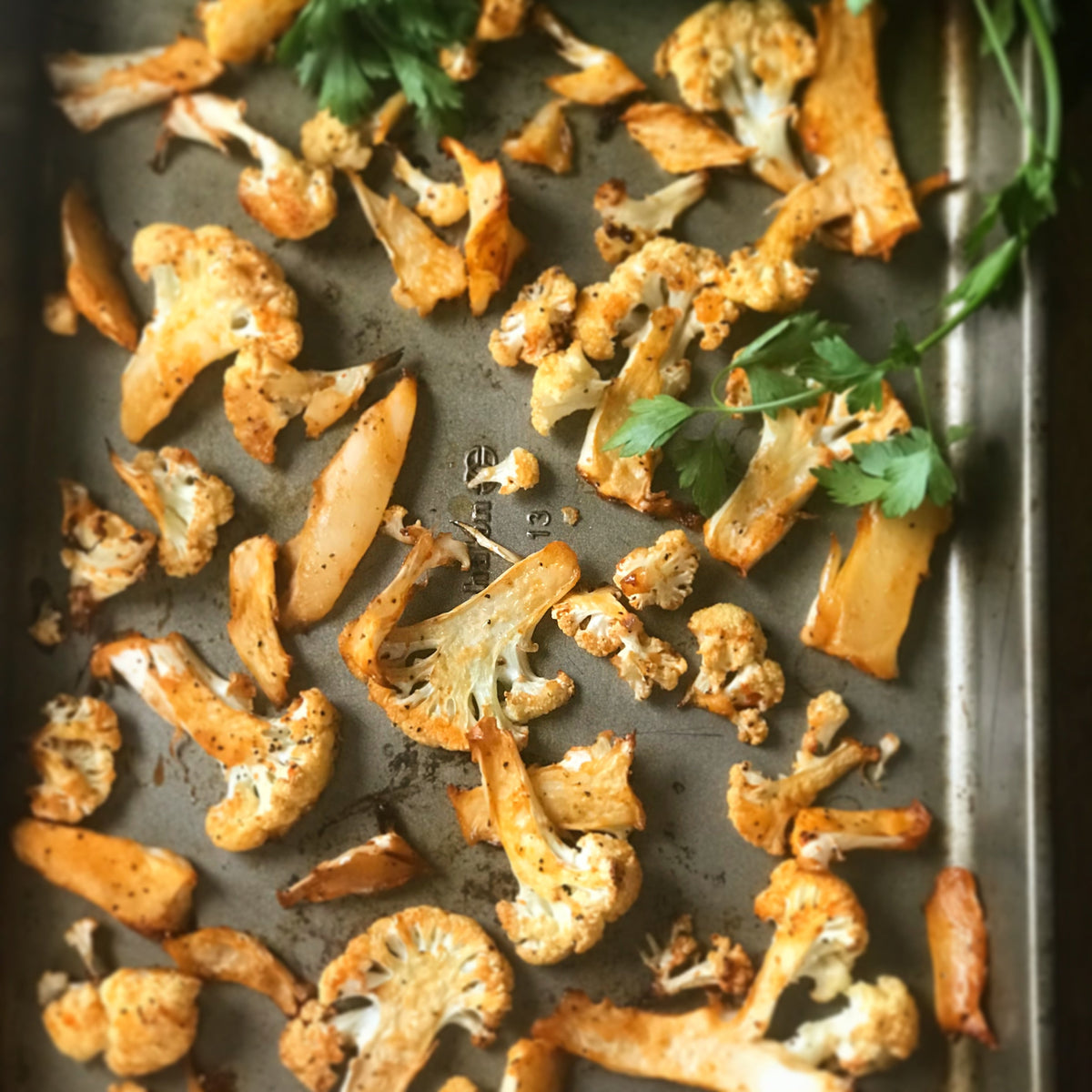 Sweet and Spicy Baked Cauliflower