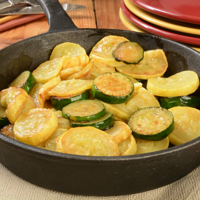 Sautéed Zucchini and Summer Squash with Garlic Oil