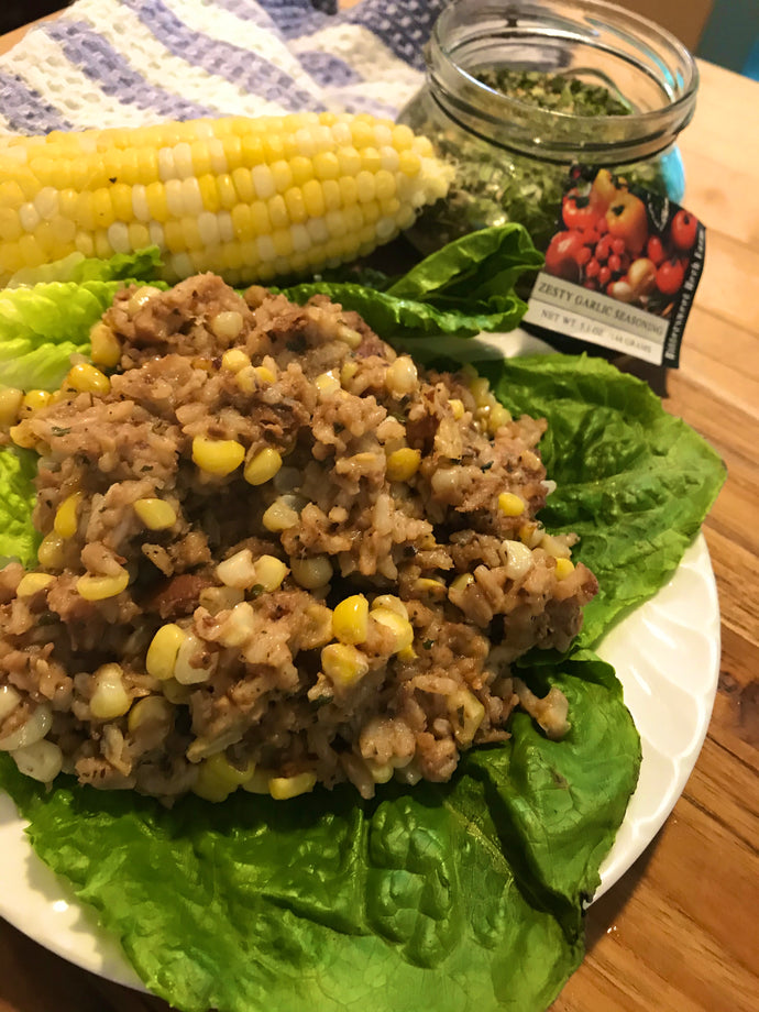 Plant Based Fast Food Refried Beans and Rice Hash