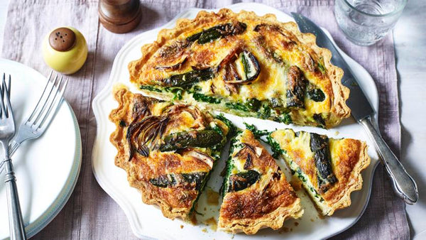 Spinach and Tomato Vegan Quiche
