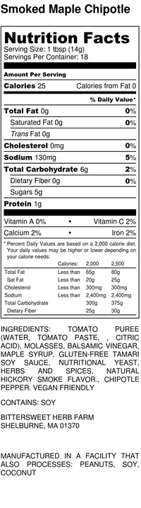Smoked Maple Chipotle Finishing Sauce